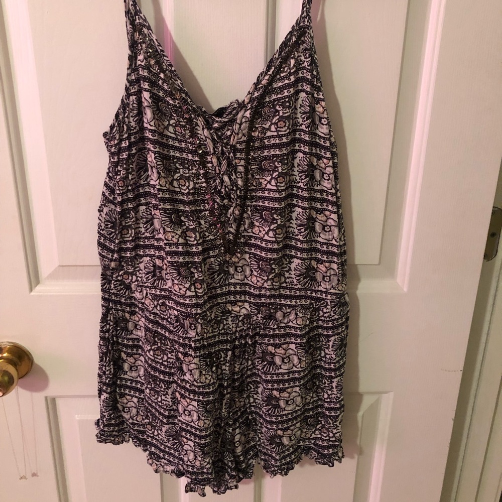 Spaghetti strap romper